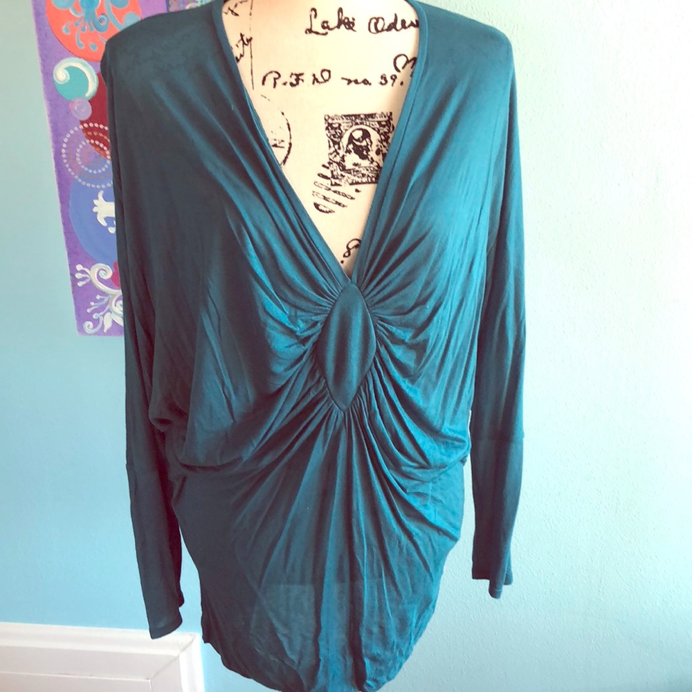 Leith top in turquoise size M